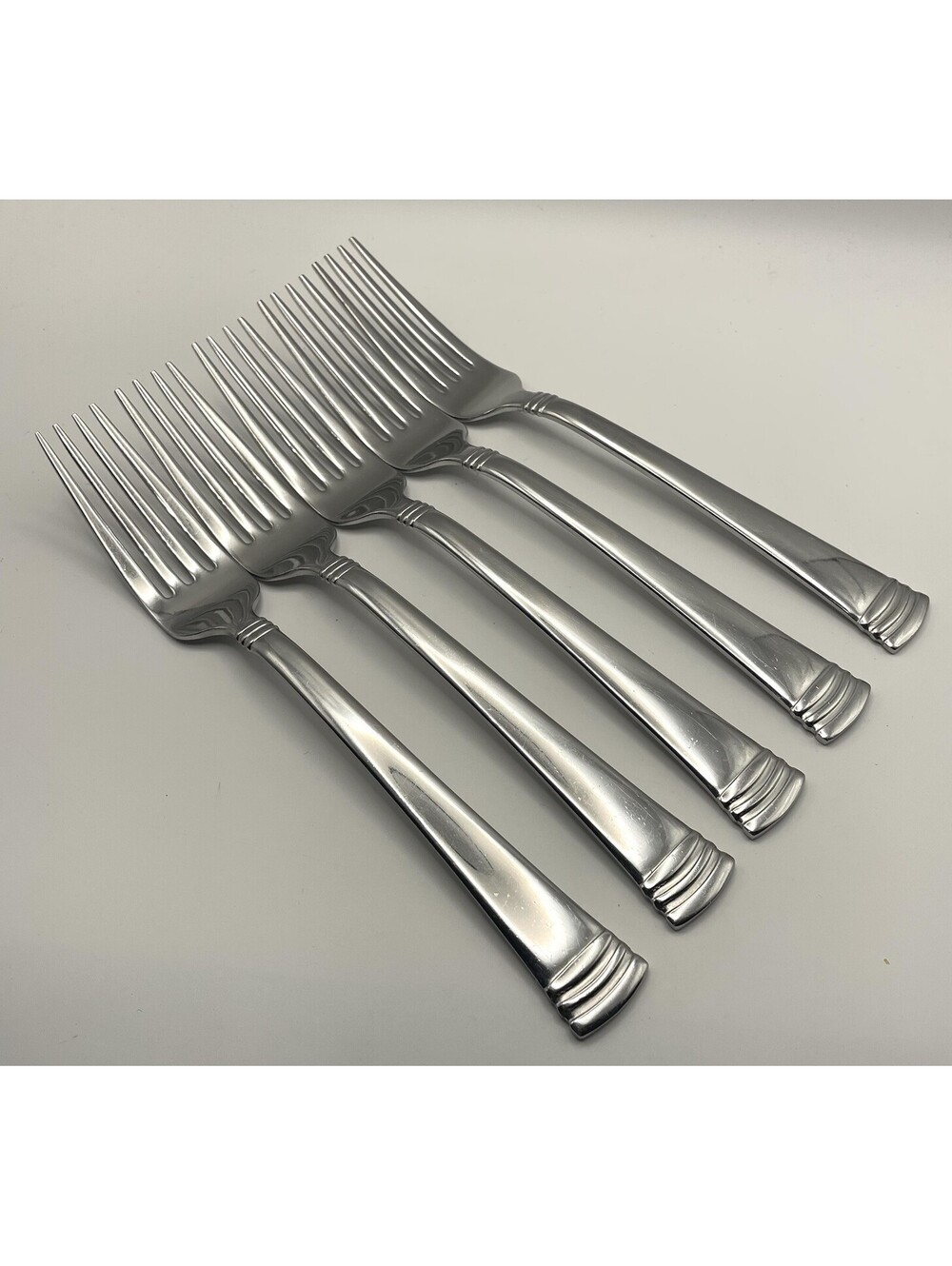 (5) Reed And Barton HOLBROOK Stainless 18/10 Korea Dinner Fork Lot ~ 8”
